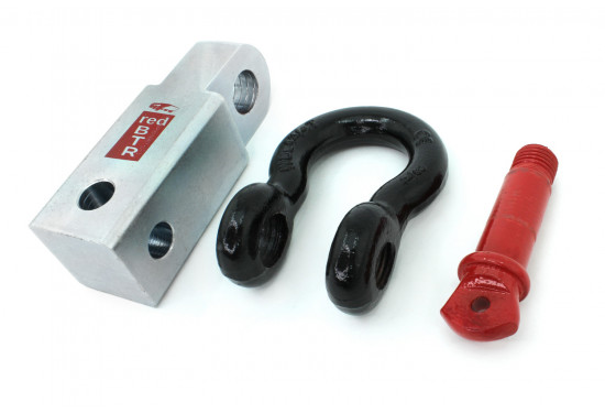 Переходник буксирный redBTR в квадрат фаркопа 50х50 с шаклом 3/4" (до 4,75 т)