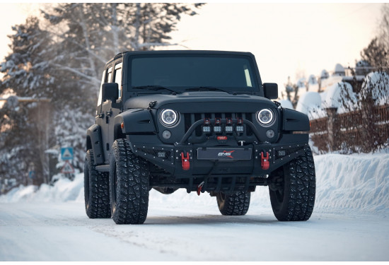 Бампер силовой передний BMS PRO-Line для Jeep Wrangler JK 2007+