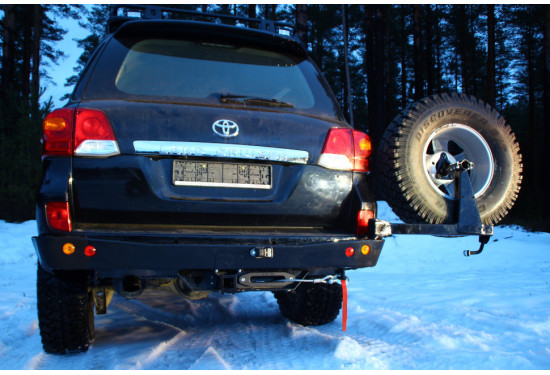 Бампер силовой задний АМЗ для Toyota Land Cruiser 200