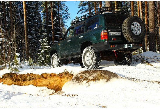 Бампер силовой задний АМЗ для Toyota Land Cruiser 105