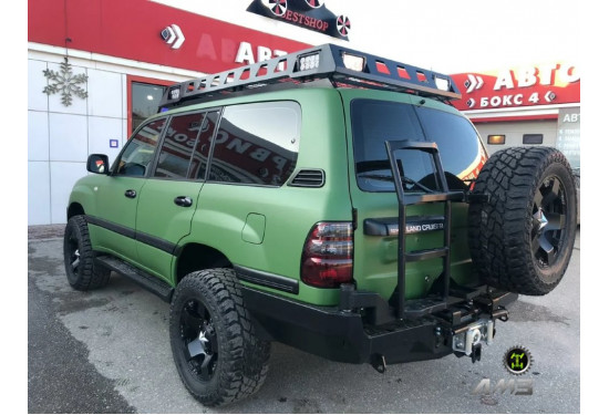 Бампер силовой задний АМЗ для Toyota Land Cruiser 105