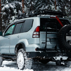 Бампер силовой задний АМЗ для Toyota Land Cruiser Prado 120