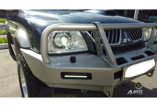 Бампер силовой передний АМЗ для Mitsubishi L200 III 1996-2006