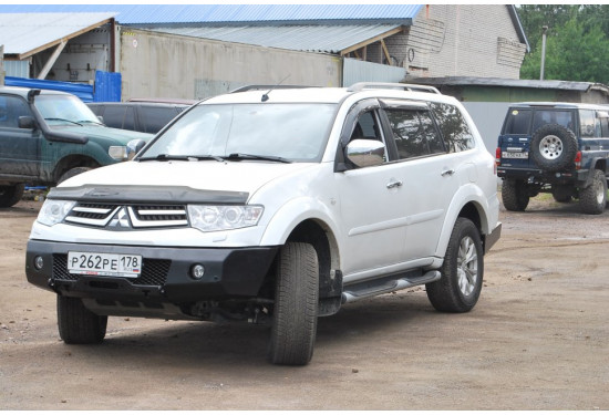 Бампер силовой передний АМЗ для Mitsubishi Pajero Sport 2008-2017