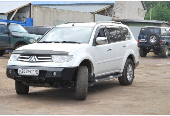 Бампер силовой передний АМЗ для Mitsubishi Pajero Sport 2008-2017