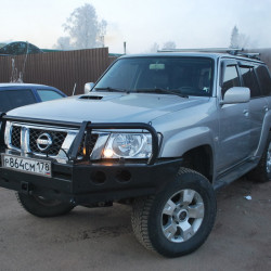 Бампер силовой передний АМЗ для Nissan Patrol Y61 2004+