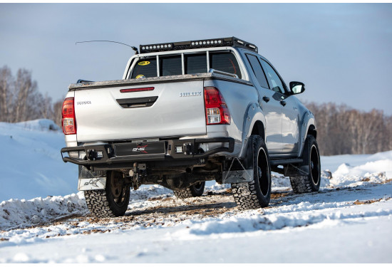 Бампер силовой задний BMS ALFA для Toyota Hilux 2015+