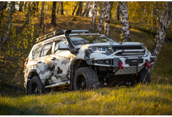 Бампер силовой передний BMS ALFA для Toyota Land Cruiser Prado 150 2018-2023