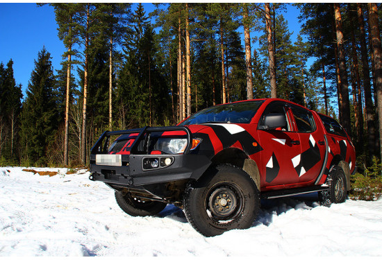 Бампер силовой передний АМЗ для Mitsubishi L200 IV 2005-2016