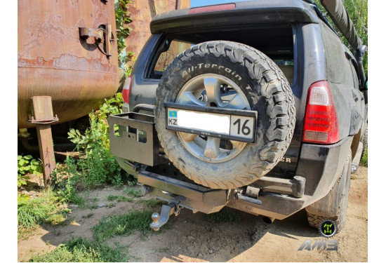 Бампер силовой задний АМЗ для Toyota 4Runner/Surf (210/215) 2002+