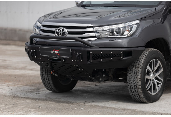 Бампер силовой передний BMS ALFA для Toyota Hilux REVO 2015+