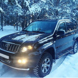 Силовые пороги АМЗ для Toyota Land Cruiser Prado 120