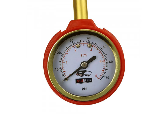 Манометр с дефлятором "redBTR"