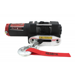 Лебедка электрическая redBTR серии QUATTRO 12V 3000 lbs / 1360 кг с синтетическим тросом