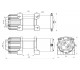 Лебедка электрическая redBTR серии QUATTRO 12V 3500 lbs / 1587 кг со стальным тросом