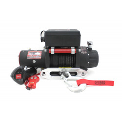 Лебедка электрическая redBTR серии HUNTER 12V 6000 lbs / 2720 кг с синтетическим тросом