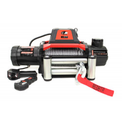 Лебедка электрическая двухскоростная redBTR серии HUNTER-2 12V 12000 lbs / 5448 кг со стальным тросом