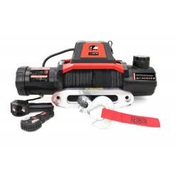 Лебедка электрическая двухскоростная redBTR серии HUNTER-2 12V 12000 lbs / 5448 кг с синтетическим тросом