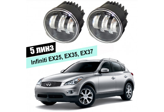 Светодиодные противотуманные LED фары для Infiniti EX I 2007-2013