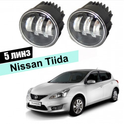 Светодиодные противотуманные LED фары для Nissan Tiida и Nissan Tiida Latio