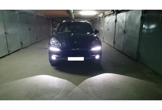 Светодиодные противотуманные LED фары для Porsche Cayenne II 958 2010-2018