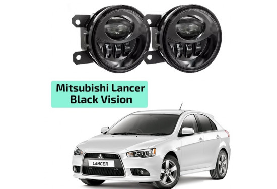 Светодиодные противотуманные LED фары для Mitsubishi Lancer X рестайлинг 2011-2017